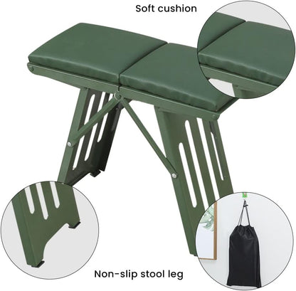 Ultra-Comfort Metal Folding Stool