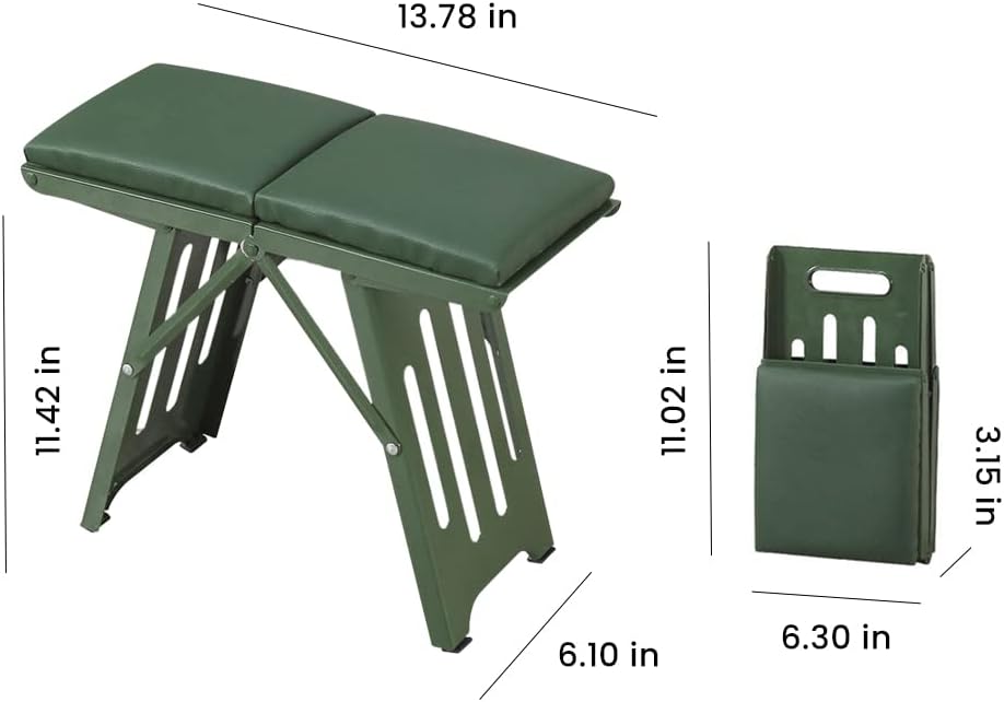 Ultra-Comfort Metal Folding Stool