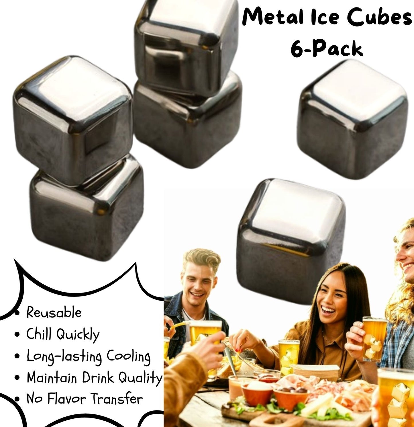 Metal Ice Cubes